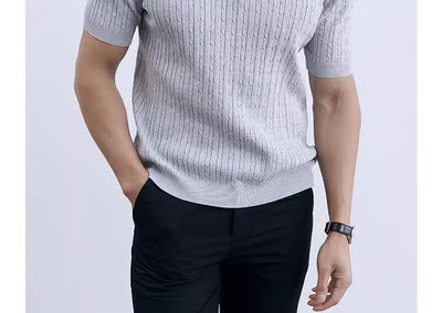 Polo Casual Slim Fit de Punto para Hombre - Cuello Redondo Premium - Image 13