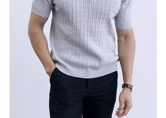 Polo Casual Slim Fit de Punto para Hombre - Cuello Redondo Premium - Image 13