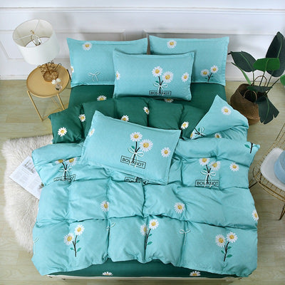 Juego de Cama de Cuatro Piezas Cashmira Vegetal Cepillada con Diseño Cartoon - Image 3