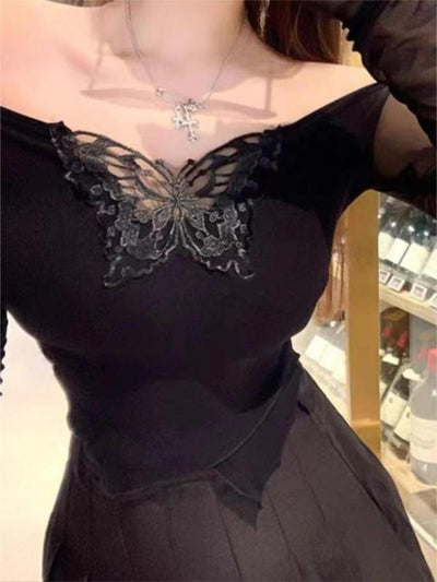 Blusa Femenina con Bordado de Mariposas - Image 16