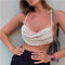 Chaleco Halter Tejido a Mano con Perlas Multicapa - Diseño Exquisito y Fashionable