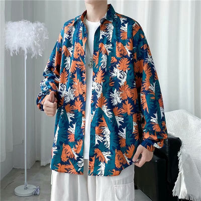 Camisa Vintage Floral Estilo Hong Kong para Hombre - Image 38
