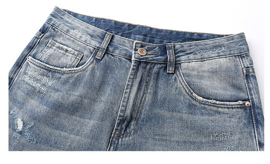 Pantalones Vaqueros Rotos Estilo Retro Americano para Niños - Image 18