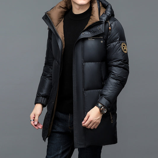 Chaqueta de Plumón de Pato Gruesa para Hombre - Abrigo Casual Invierno
