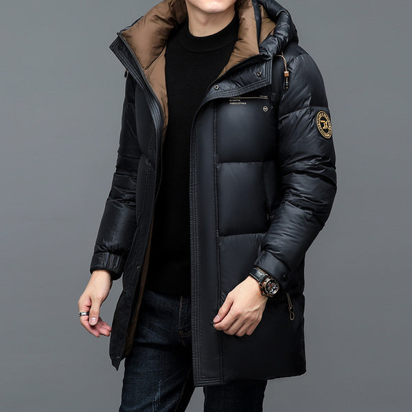 Chaqueta de Plumón de Pato Gruesa para Hombre - Abrigo Casual Invierno