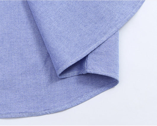 Camisa Oxford de Algodón con Bordado para Hombre - Manga Larga Talle Europeo - Image 19