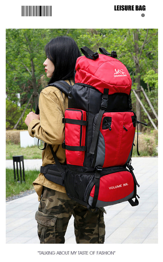 Mochila de Viaje 90L Impermeable para Senderismo y Trabajo - Image 33