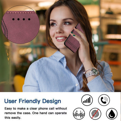 Funda Cartera para Celular con Textura Premium y Soporte de Tarjetas - Image 13
