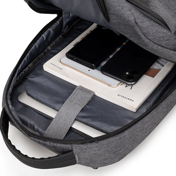 Mochila Executiva Impermeável de Tecido Oxford com Grande Capacidade para Laptop