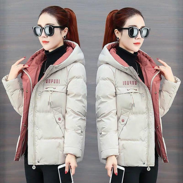 Abrigo de Plumón y Algodón para Invierno - Chaqueta Suelta y Cálida para Mujer