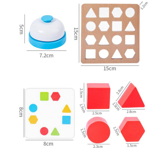 Juego de Batalla con Bloques de Formas Geométricas - Image 2