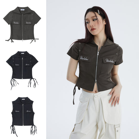Shorts Urbanos Ajustados con Cierre - Diseño Moderno y Versátil - Image 10