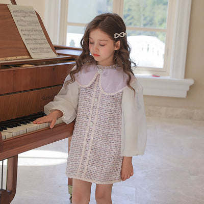 Conjunto Elegante de Falda y Chaleco para Niña - Image 4