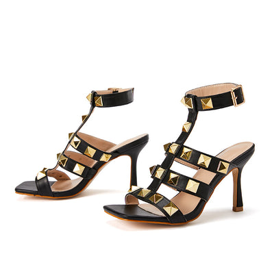 Sandalias Romanas de Punta Cuadrada Hueca - Colección Verano - Image 12
