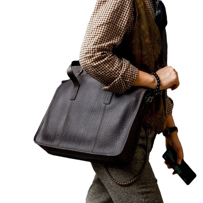 Bolso Ejecutivo de Cuero Grueso para Hombre - Image 5