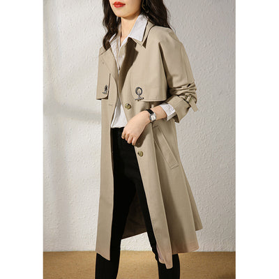 Abrigo Ligero de Lana Largo hasta la Cintura para Mujer - Perfecto para Otoño - Image 6