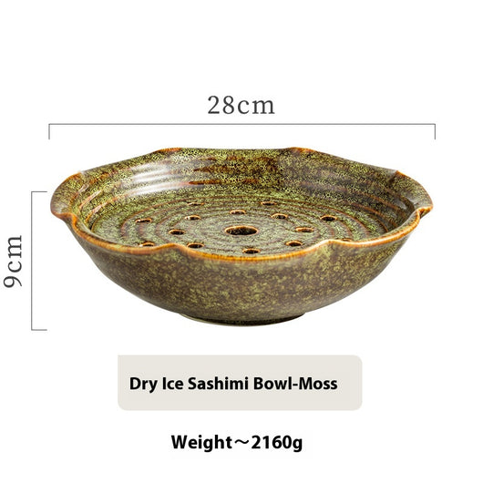 Plato de Cerámica para Sashimi con Hielo Seco - Image 6