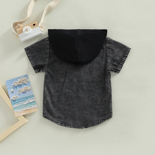 Camisa Denim con Capucha para Niño - Image 9