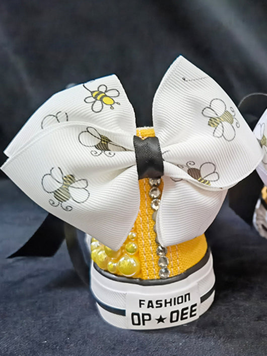 Tenis de Lona con Diseño de Abeja Cartoon - Estilo Personalizado - Image 8