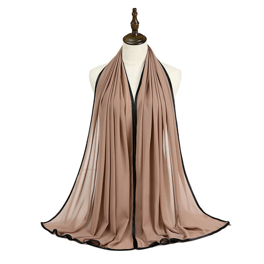 Pañoleta de Gasa con Perlas y Flecos Elegante - Image 10
