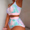 Bikini Dos Piezas Estampado con Tirantes Ajustables