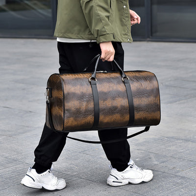 Bolsa de Viaje Deportiva para Hombre con Patrón Cocodrilo Personalizable - Image 3