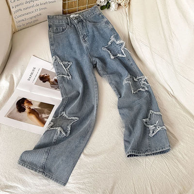 Jeans Rectos XINGX Cintura Alta Holgados para Mujer - Image 8