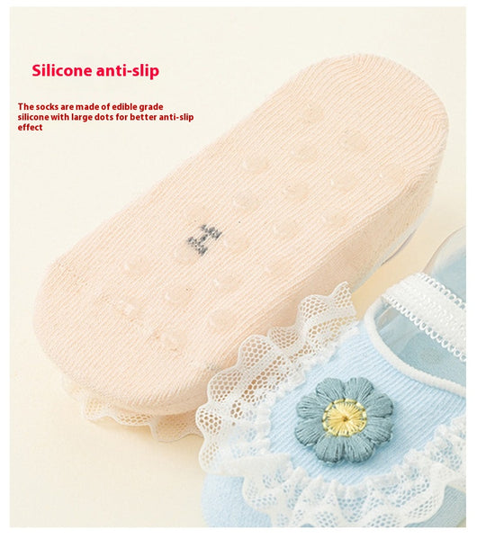 Calcetines Antideslizantes de Algodón Fino para Bebé y Niño Pequeño - Image 10