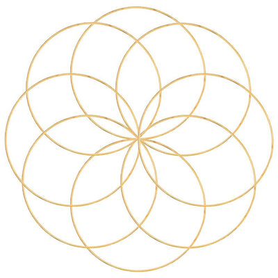 Atrapasueños Dorado con Carillón de Viento - Decoración Floral de Hierro Forjado - Image 6