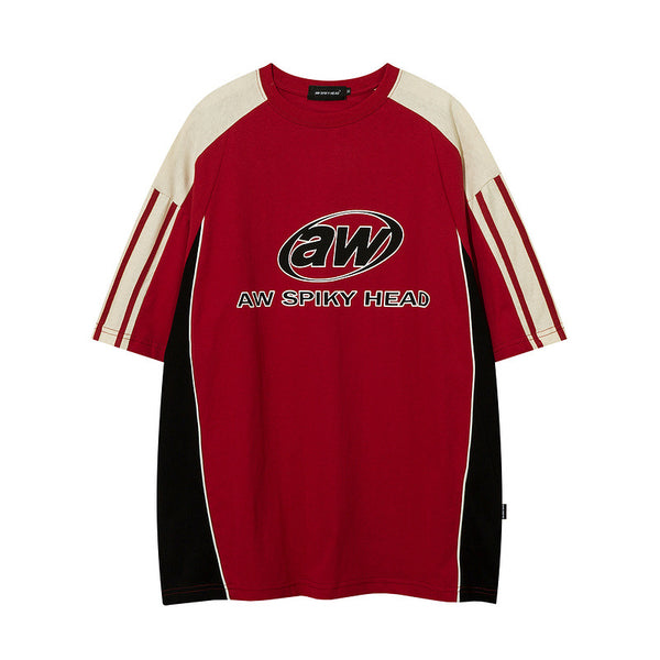 Playera Retro Alfabeto Bordado Cuello Redondo Estilo Escolar - Image 3