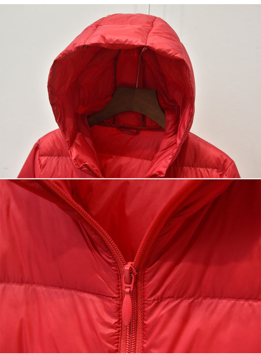 Abrigo Largo Entallado con Capucha - Diseño Elegante Bajo la Rodilla - Image 28