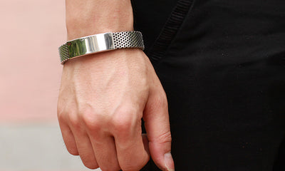 Pulsera de Cuero y Titanio para Hombre - Image 8