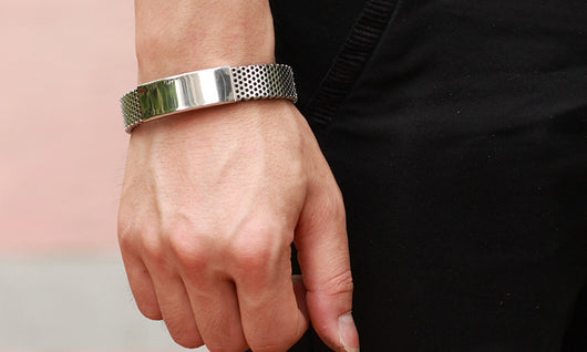 Pulsera de Cuero y Titanio para Hombre - Image 8