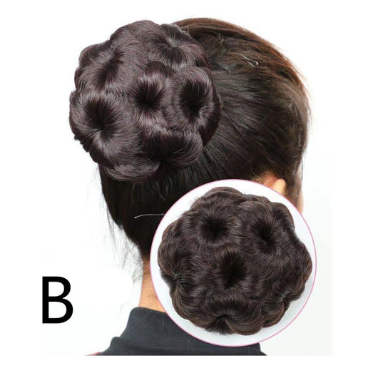 Moño Nueve Flores para Novia - Peluca de Cabello de Alta Temperatura - Image 14