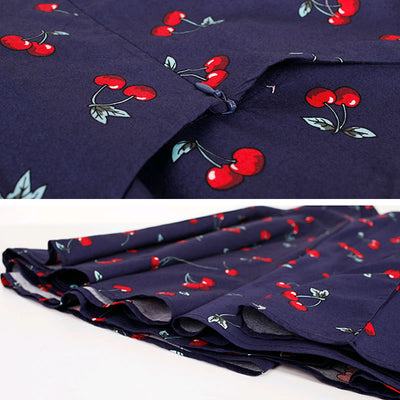 Vestido Retro con Estampado de Cerezas - Image 11