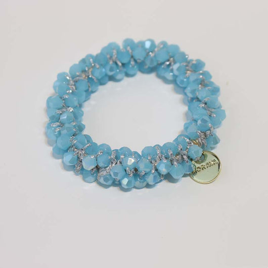 Anillo de Cabello Cristal Perla con Banda Elástica Trenzada - Image 13