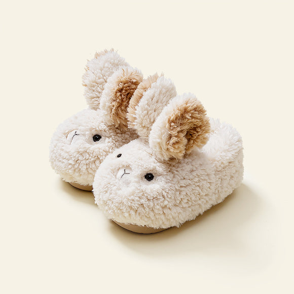 Pantuflas Infantiles Happy Mary - Conejo Peluche con Talón Reforzado