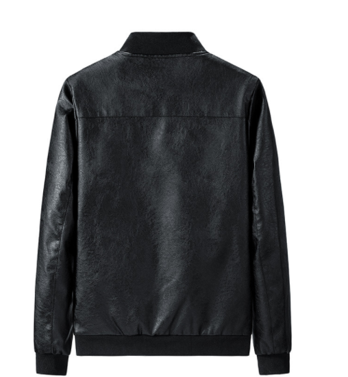 Chaqueta de Cuero para Hombre Primavera y Otoño