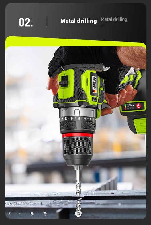 Taladro Percutor Inalámbrico Brushless con Batería de Litio - Image 18