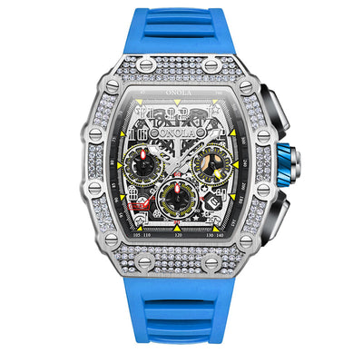 Reloj Mecánico Multifuncional con Diamantes - Elegancia y Precisión - Image 10
