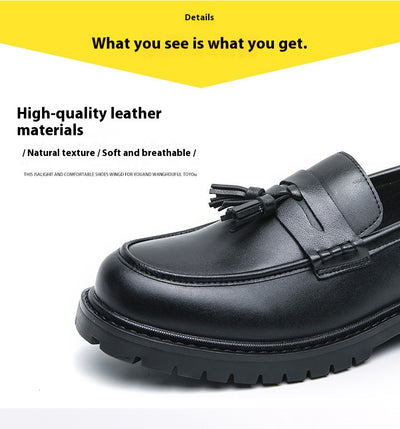 Zapatos de Cuero con Flecos para Hombre - Slip-on Versátil - Image 18