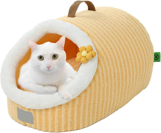 Cueva Cómoda para Gatos con Cojín Desmontable y Lavable