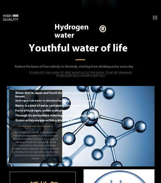 Vaso Generador de Agua Hidrogenada con Aniones - Portátil e Inalámbrico - Image 7