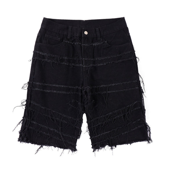 Pantalón Cinco Puntos con Detalle de Borlas Diseño Exclusivo