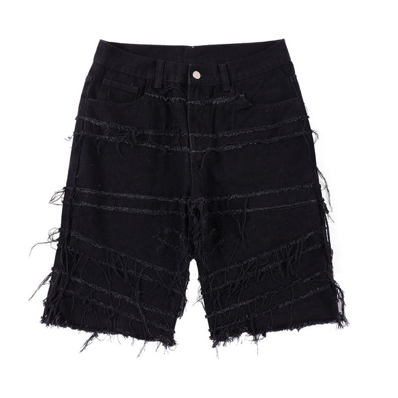 Pantalón Cinco Puntos con Detalle de Borlas Diseño Exclusivo