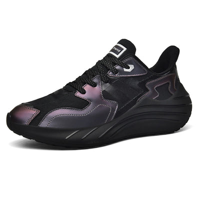 Zapatos Luminosos Talla Grande Respirable con Textura Jacquard y Punta Redonda - Image 13
