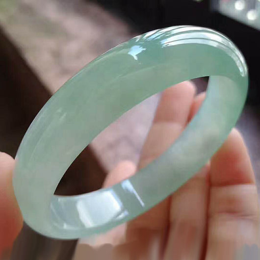 Pulsera de Jade Translúcido Estilo Hielo - Diseño Minimalista - Image 10