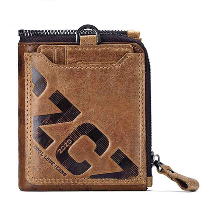Billetera de Cuero Retro Crazy Cow para Hombre - Image 3