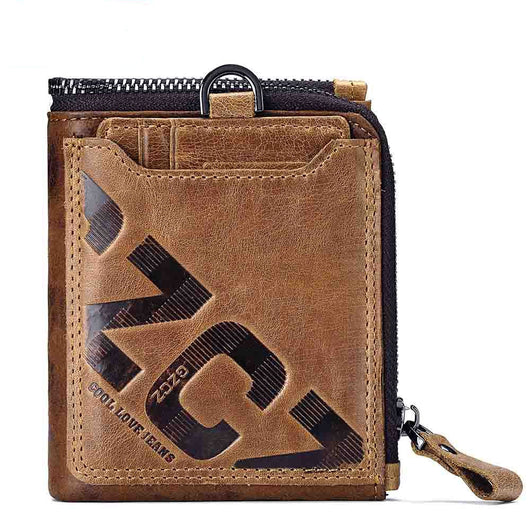 Billetera de Cuero Retro Crazy Cow para Hombre - Image 3