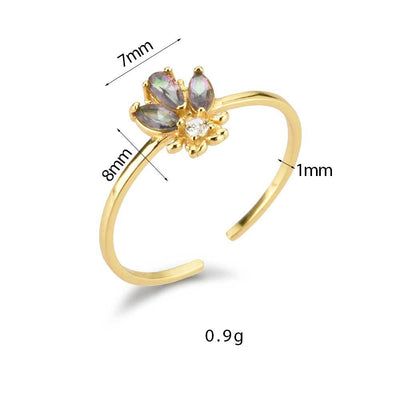 Anillo Ajustable de Plata Esterlina con Diseño de Colmena de Abeja - Image 11